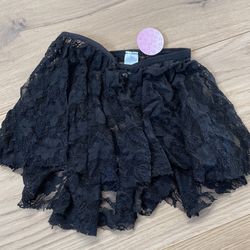 Black Lace Ballet Skirt
