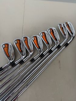 Cobra 2014 AMP Forged 4-GW Iron Set KBS Tour Steel Stiff+ Read Description. They are used in good condition with some cosmetic brushes in the form of 