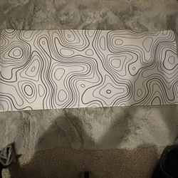 White Topographic Mouse Pad (big)