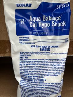 Granulated chlorine bags