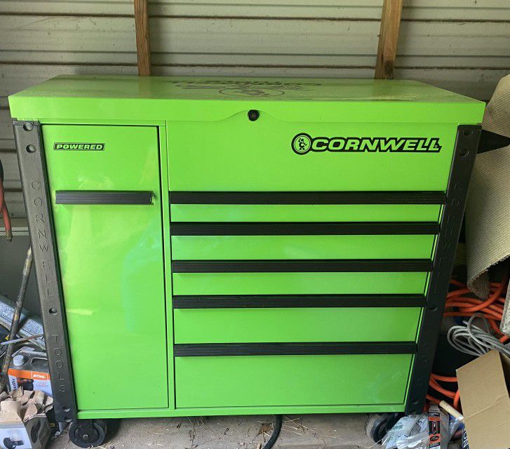 Cornwell 49" 6-drawer XL Power-cart (Lime Green)