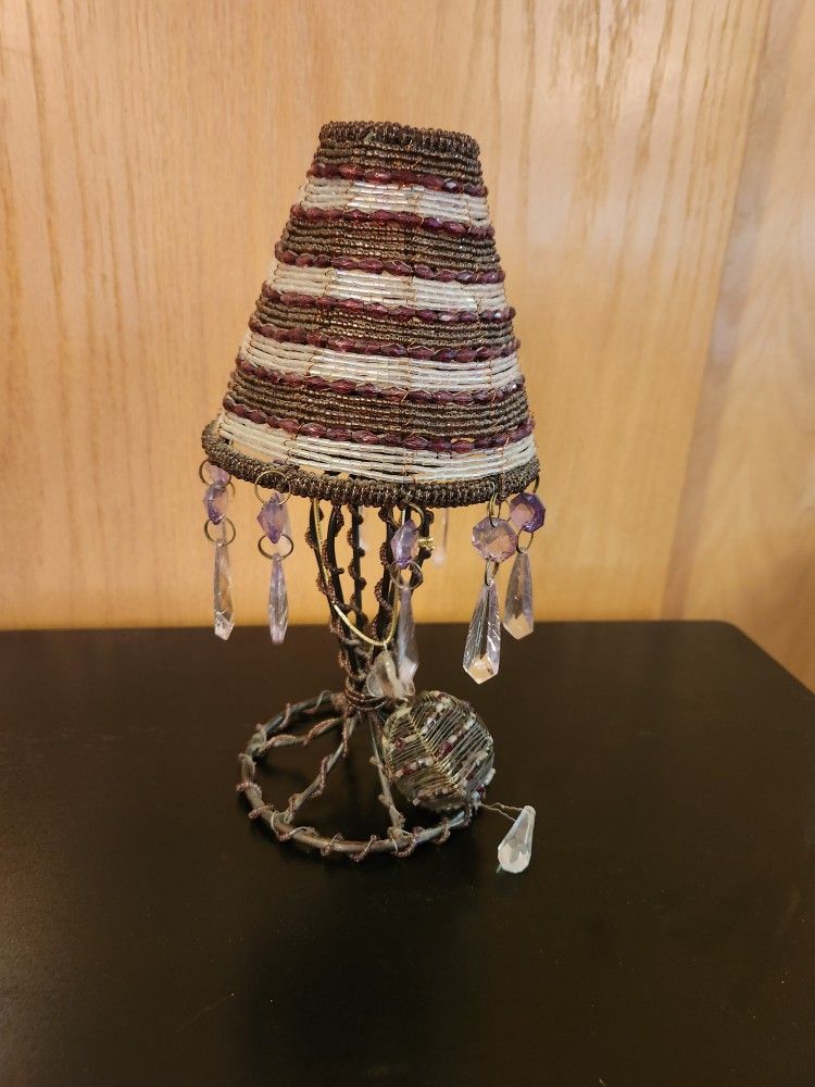Beaded Candle Lamp