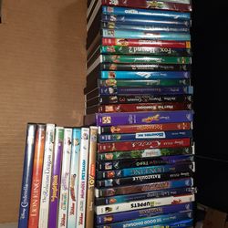 40 Disney Cinderella nemo cars fox hound ducktales lion king and more dvd movies wholesale lot