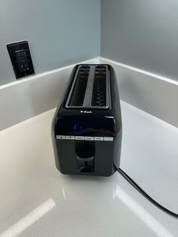 T-fal 2 Slice Digital Toaster Black Bagel Defrost Reheat Working
