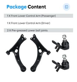 Brand New Aeagle Front Lower Control Arms w/ Ball Joints – Toyota Corolla 2003–2008 / Celica 2000–2005 – 4PC