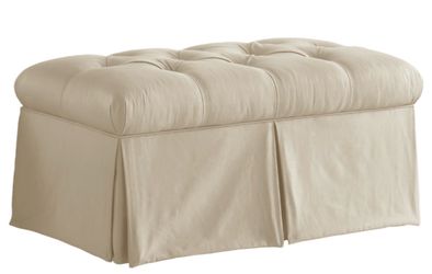 Skyline Furniture skirted storage bench. Please read description