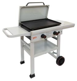 26 in. 2-Burner Classic SmartTemp Propane Flat Top Grill/Griddle in Chalk Finish
