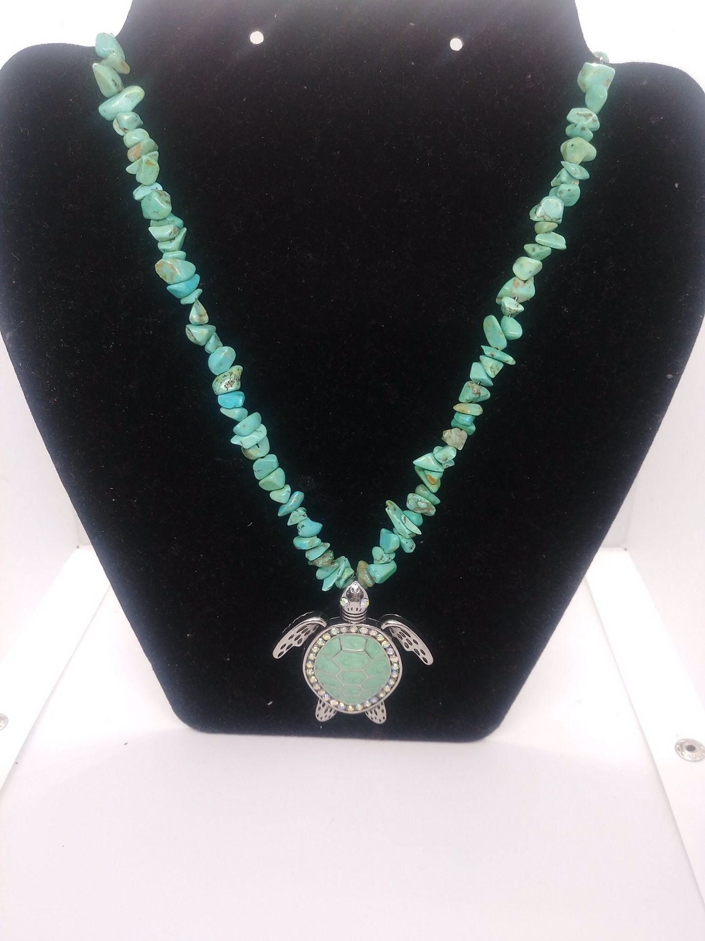 Handmade turtle necklace