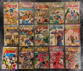 Avengers Marvel Comic Book Lot (16 Books) - Bronze/Copper Age Inc. Key #223