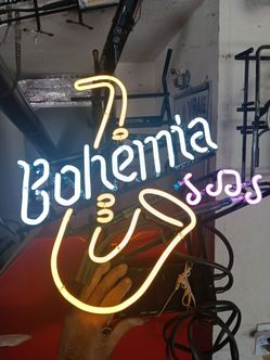 Bohemia neon sign