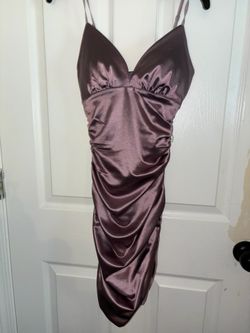 Silky champagne pink dress