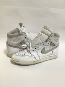 NO Trades…USED Mens Size 7 Nike Air Jordan 1 High 85’ White/Neutral Grey 2021 BQ4422-100 **LOCATED IN AGOURA HILLS** (Read Description Below)