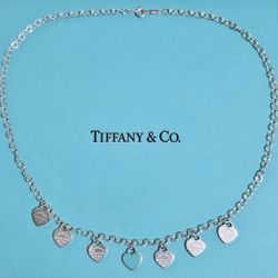Tiffany & Co Multiple Heart Necklace 