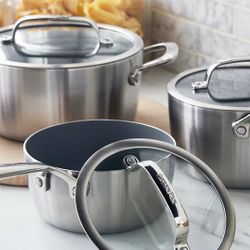 GreenPan GP3 Stainless Steel 6-piece Set NEW