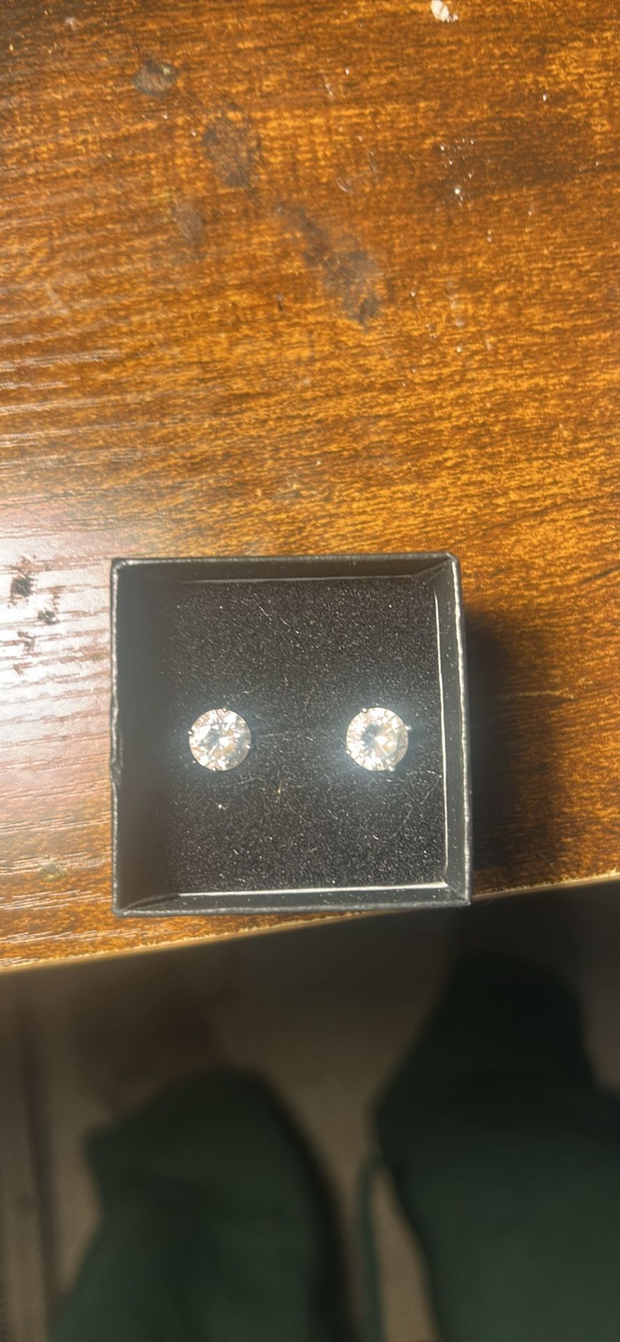 8mm Cushion Cut Diamond Earrings