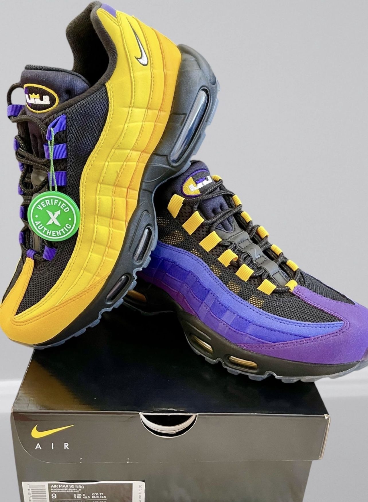 Nike Air Max 95 Lebron Lakers New In Box