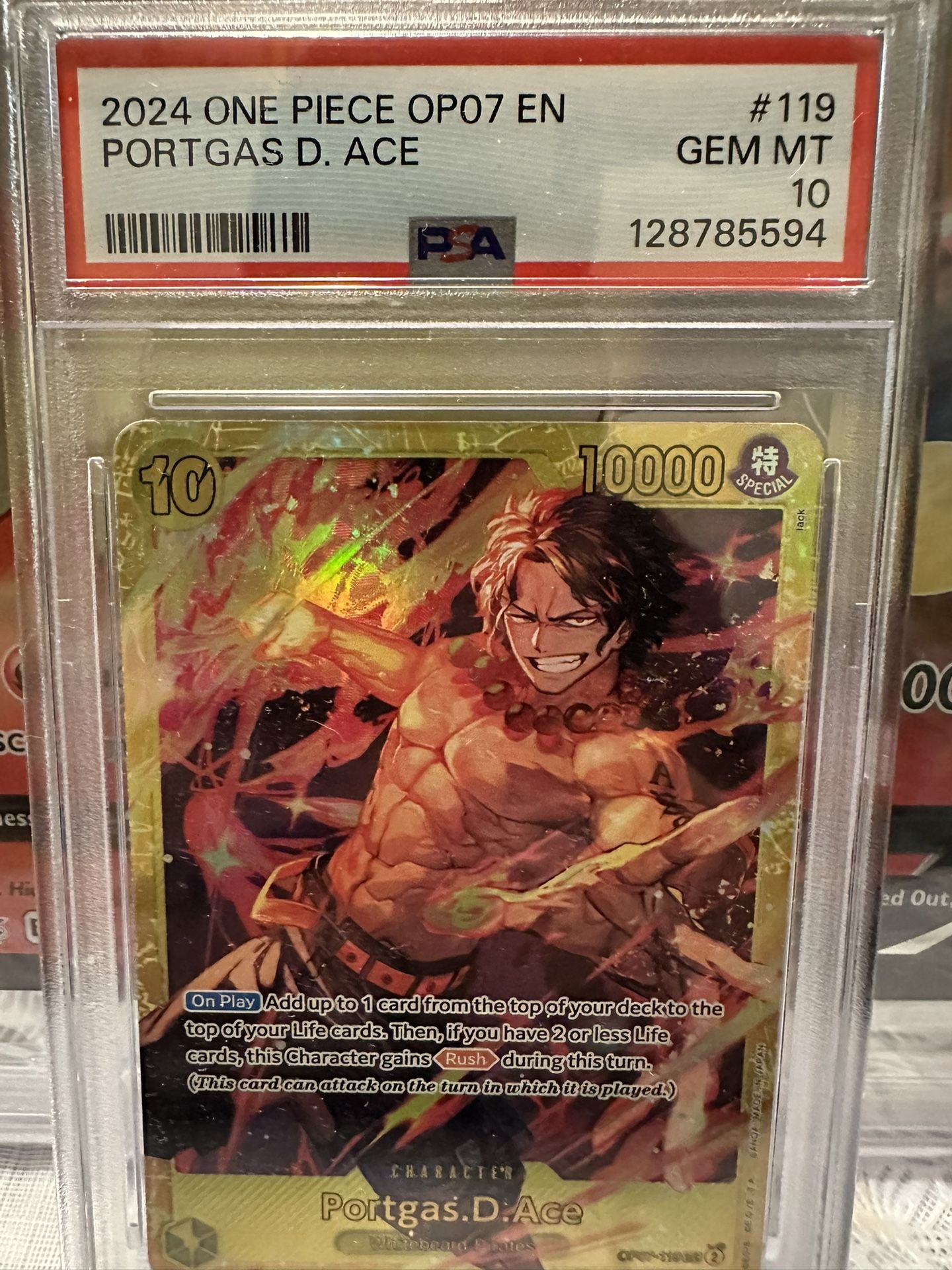One Piece Portgas D Ave Psa 10