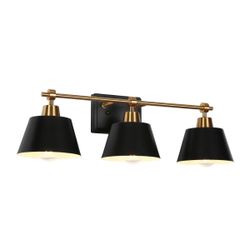 Modern  3-Light Black Vanity Light