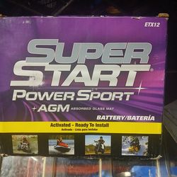 Power sport 12 volt motorcycle battery