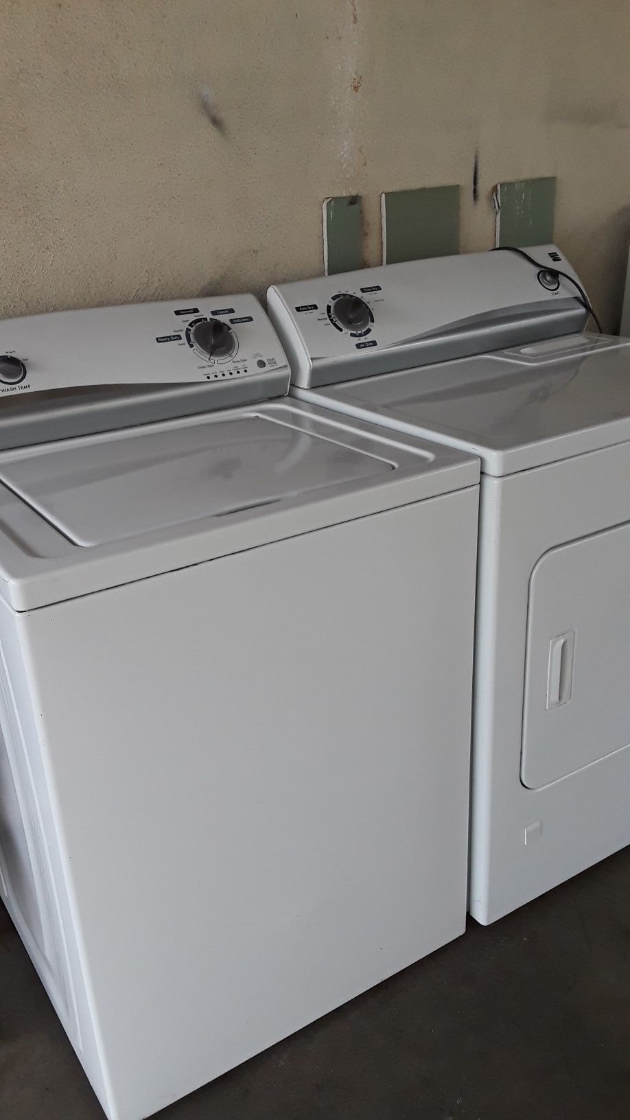 Kenmore washer and gas dryer set, lavadora y secadora de gas kenmore