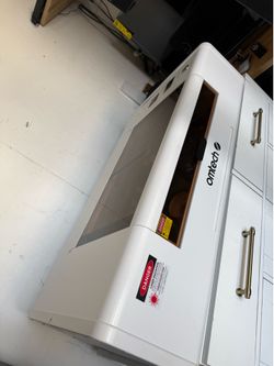 OMTech Polar Lite 55W Desktop CO2 Laser Engraver and Cutter, Compact 20 x 12 Inch Laser Engraving Machine with Built-in Exhaust Fans and 0.5 Gallon Wa
