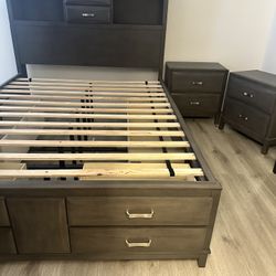 Ashley’s Bedroom Queen Size bed With Night stands