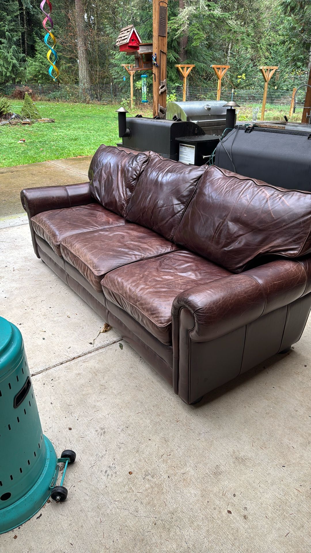 Lg All Leather Couch