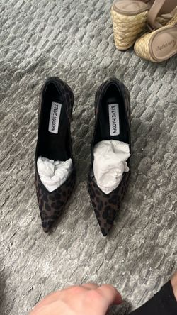 Steve Madden Leopard Print Pointed-Toe Heels