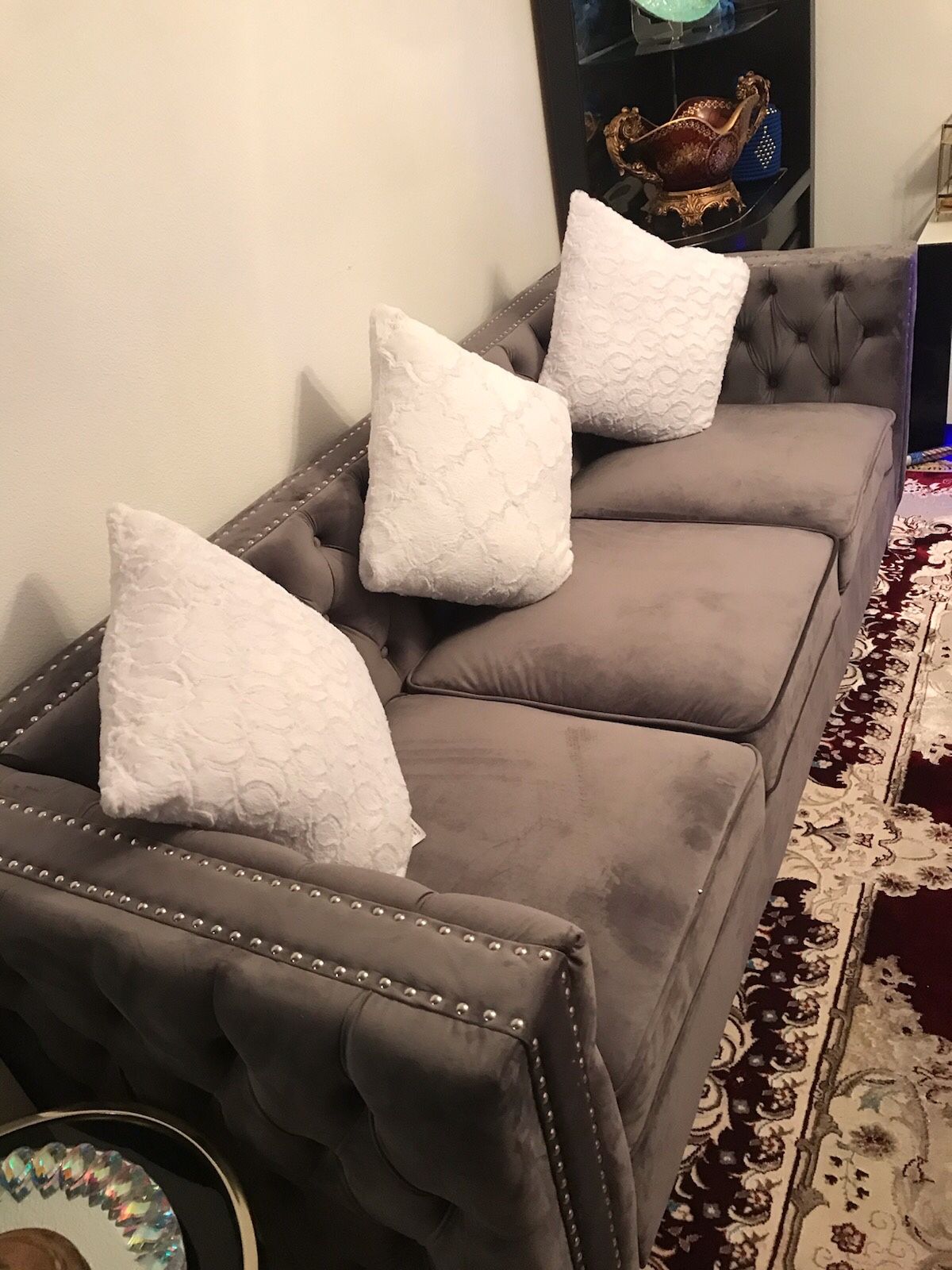 Two Beautiful Gray Sofas.  Excellent Condition