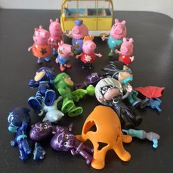 Pepa Pig Set with Bus and PJ Masks Set 