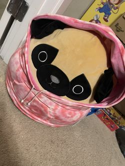 Squishmallows Prince the Pug Plush – Pink Tie Dye Hoodie – New w/ Tag 