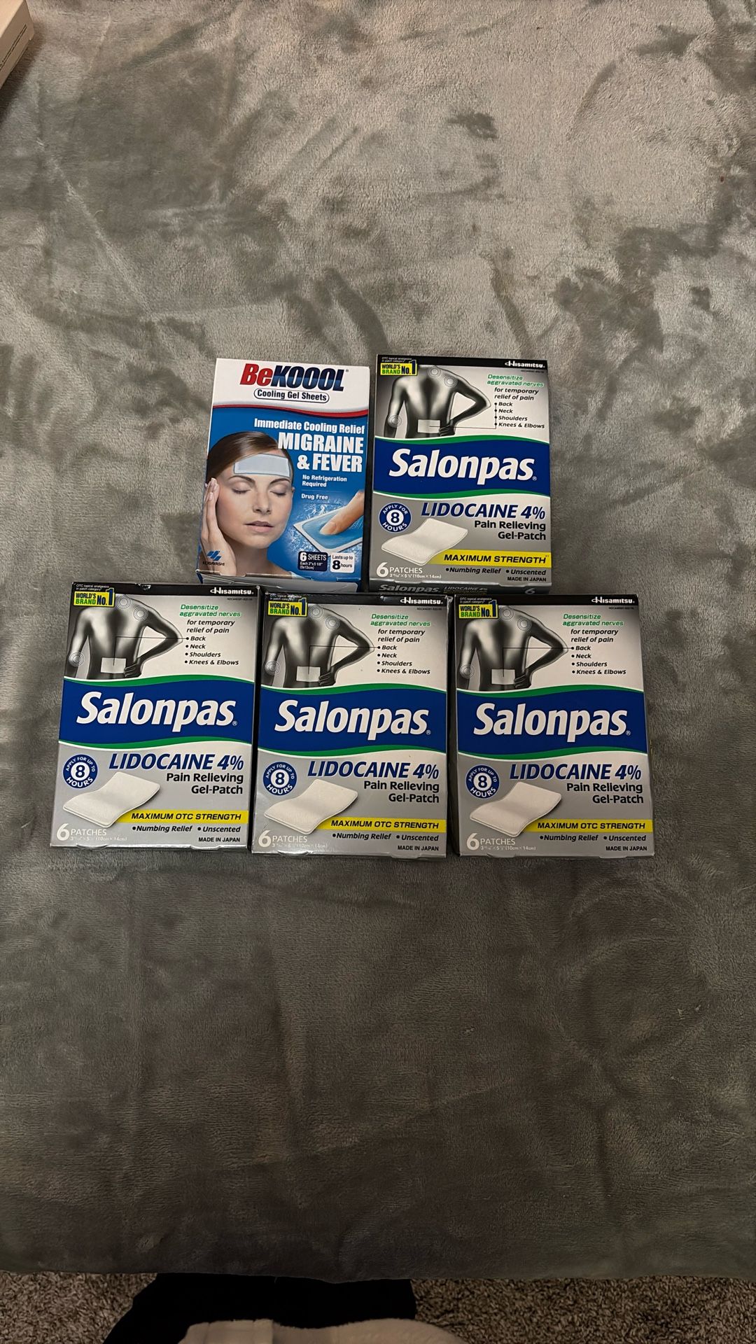 Salonpas Lidocaine 4% Pain Relieving Gel Patch