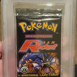 Psa 9  Pokemon Team Rocket First Edition Booster Pack 