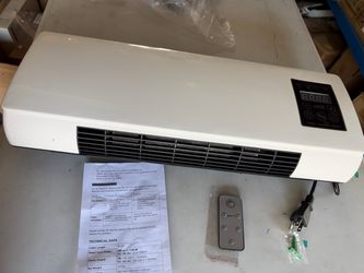 Wall-Mount Electric Space Heater with Remote