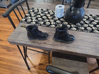 Dr. Martens Toddler Black Patent Boots size 7
