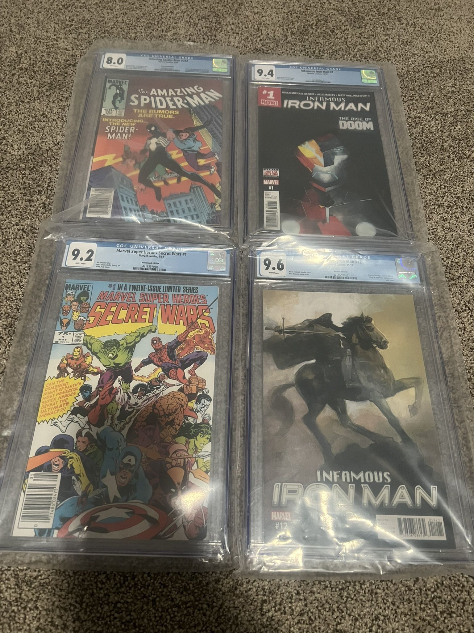 Cgc Graded Comics, Amazing Spider Man 252 Secret Wars 1