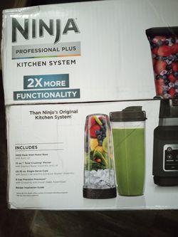 Ninja Professional Plus Kitchen System w/Auto IQ-blender, food processor &  more!