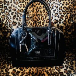 Elegant GUESS Black Patent Leather Purse/Bag (Brand new)