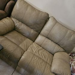 Leather Loveseat Recliner