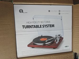 1 by ONE High Fidelity Belt Drive Turntable System