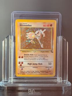 Hitmonlee 7/62 Fossil Holo Near Mint Pokemon