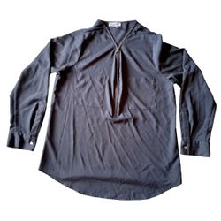 Calvin Klein Women’s Black Long Sleeve 1/4 Zip Athletic Shirt Size L
