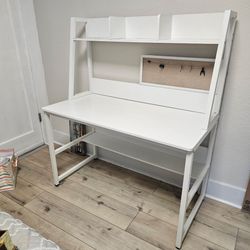 White desk