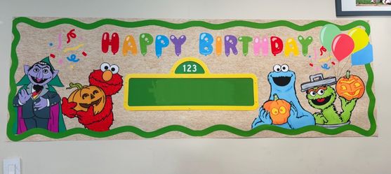 Sesame Street birthday banner