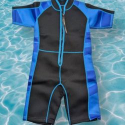 Youth Unisex Shorty Wetsuit - Size XXL-Front Zip-2mm Blue-Teal- Black-NWOT