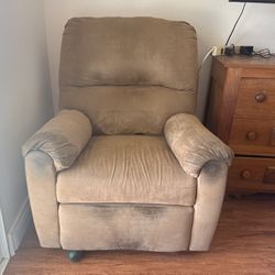 Free Suede Recliner Chair  