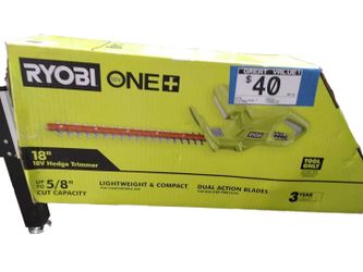 Ryobi P2607btl Green Cordless Hedge Trimmer
