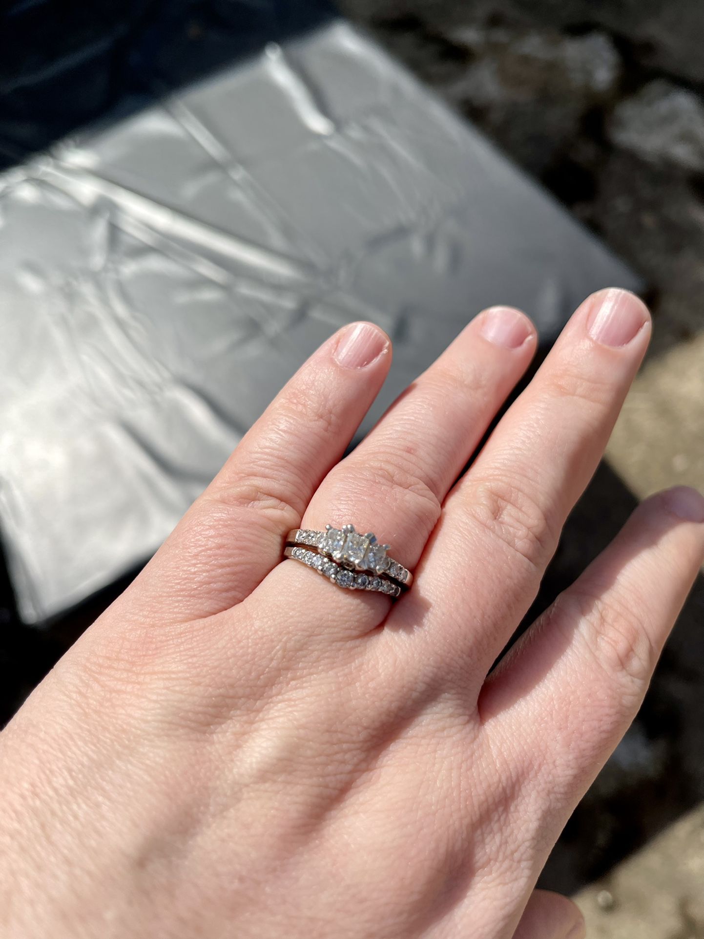 Wedding Set - White Gold