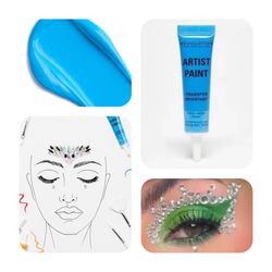 NEW Revolution Makeup Artist Paint Transfer Resistant Face & Body Paint - Blue