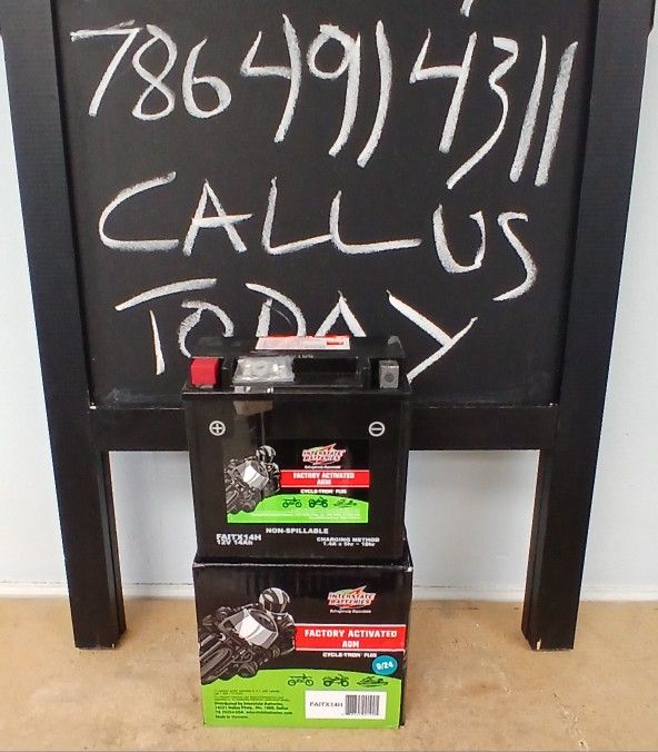 New Motorcycle Interstate Battery 